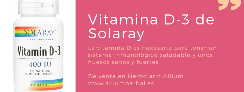 Vitamina D3 de Solaray