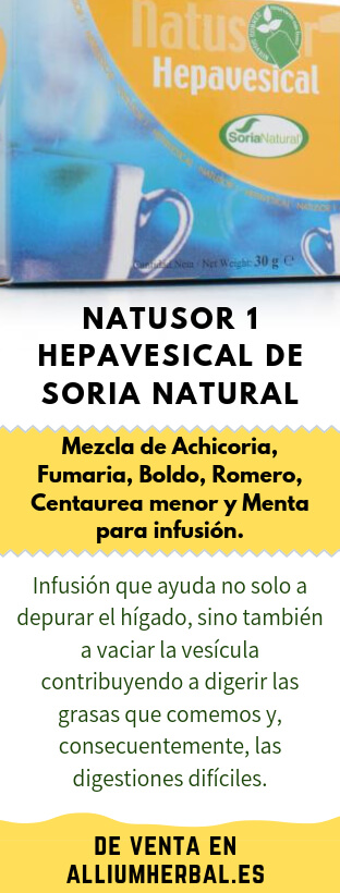 Natusor 1 hepavesical infusión 20 filtros de Soria Natural