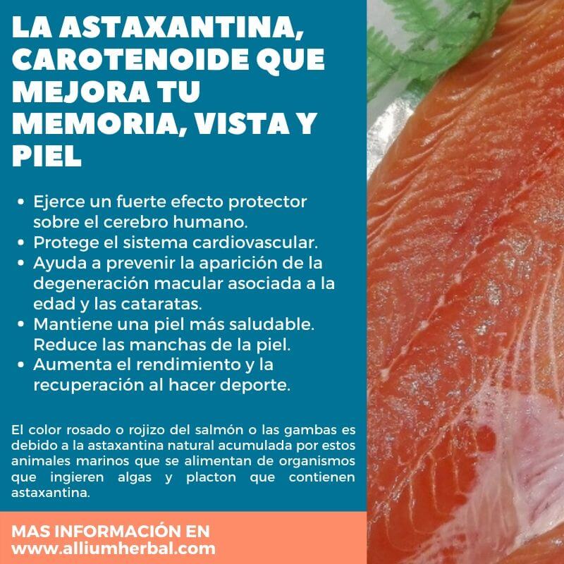 La astaxantina, carotenoide que mejora tu memoria, vista y piel
