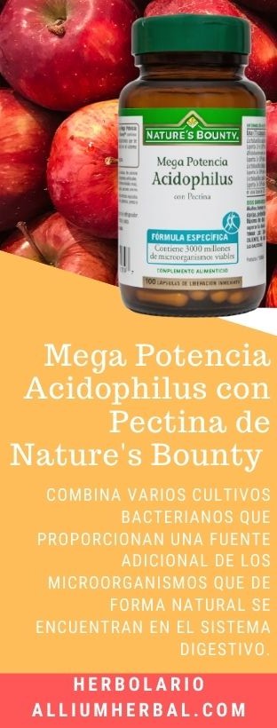 Mega Potencia Acidophilus con Pectina de Nature's Bounty 100 comprimidos