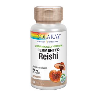 Hongo Reishi fermentado 500 mg 60 cápsulas vegetales de Solaray