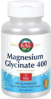 Glicinato de magnesio 400 mg de Solaray 90 cápsulas