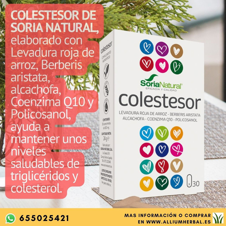 Colestesor 30 cápsulas de Soria Natural
