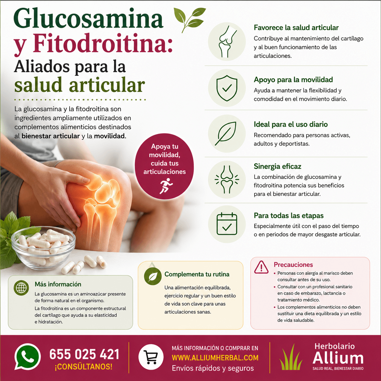 Glucosamina y Fitodroitina salud articular Glucosamina y Fitodroitina salud articular