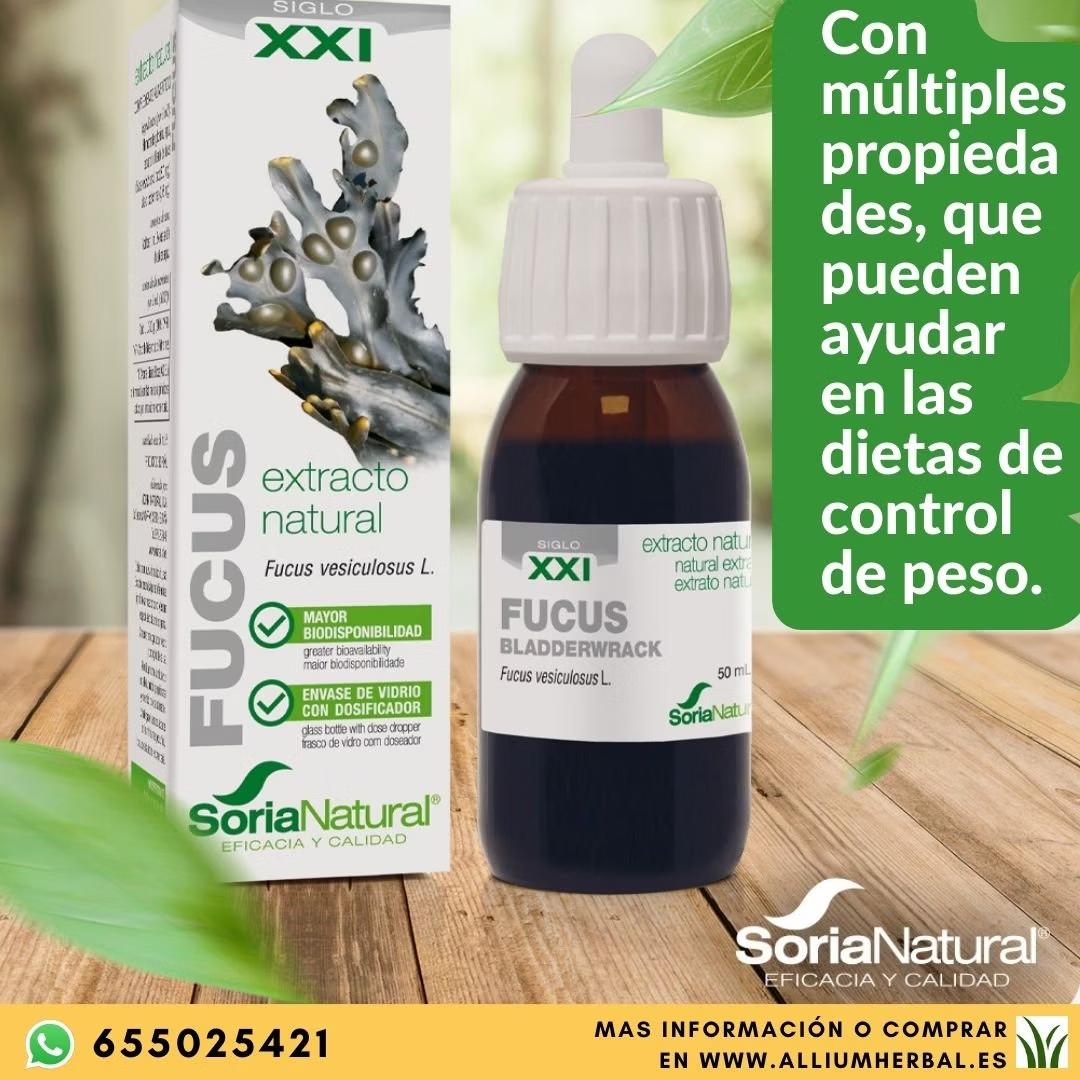 Extracto de Fucus de Soria Natural 50 ml – Frasco de vidrio con dosificador Ayuda a controlar tu peso Extracto de Fucus de Soria Natural 50 ml – Frasco de vidrio con dosificador Ayuda a controlar tu peso