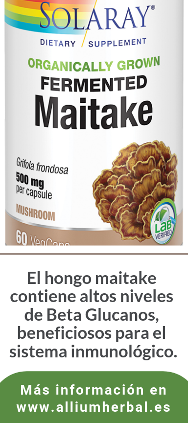Maitake fermentado 500 mg 60 cápsulas vegetales de Solaray