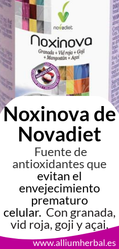 Noxinova de Novadiet, fuente de antioxidantes que evitan el envejecimiento