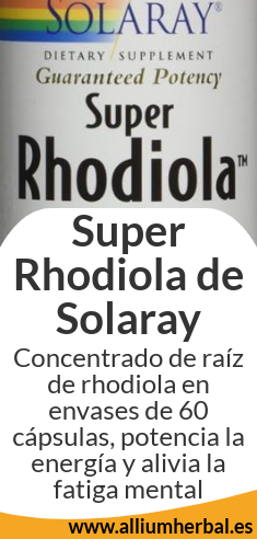 Super Rhodiola 60 cápsulas de Solaray comprar en Alliumherbal