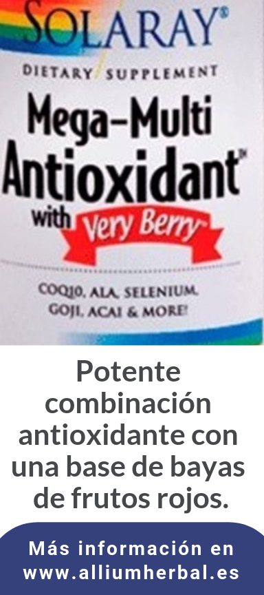 Mega-Multi Antioxidant with Very Berry 60 cápsulas de Solaray
