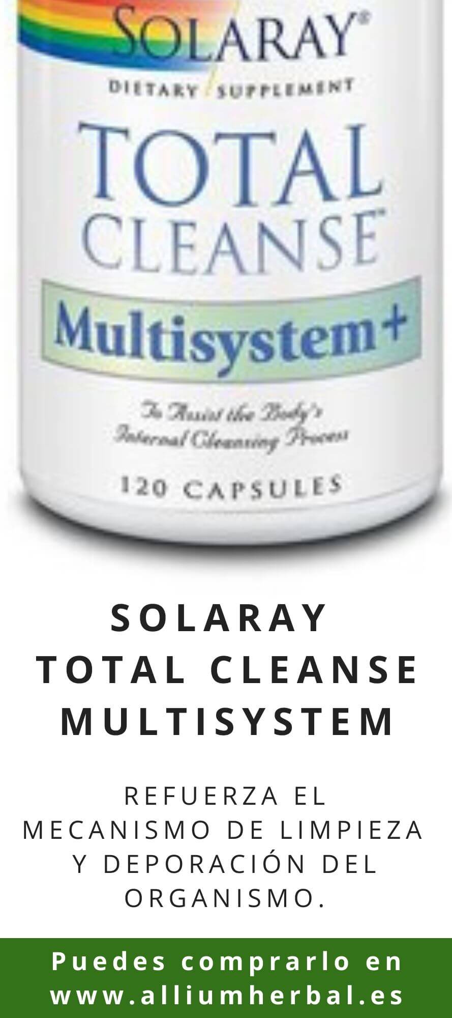  Total cleanse Multisystem 120 capsulas de Solaray 