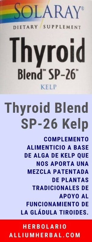 Thyroid Blend SP-26 Kelp 100 cápsulas de Solaray