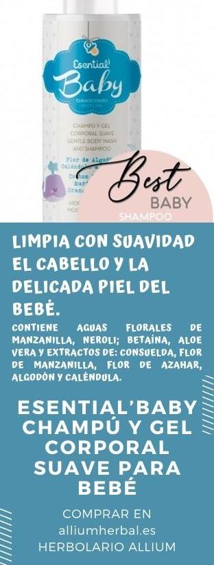 Esential’Baby Champú y Gel Corporal suave para bebé 300 ml de Esential Aroms.