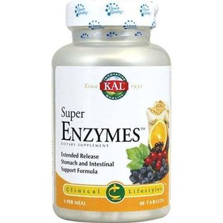 Super Enzymes 60 comprimidos acción prolongada de KAL