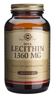 Lecitina 1.360 mg 100 cápsulas de Solgar