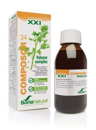 Composor 34 Flatusor Complex fórmula XXI 100 ml de Soria Natural