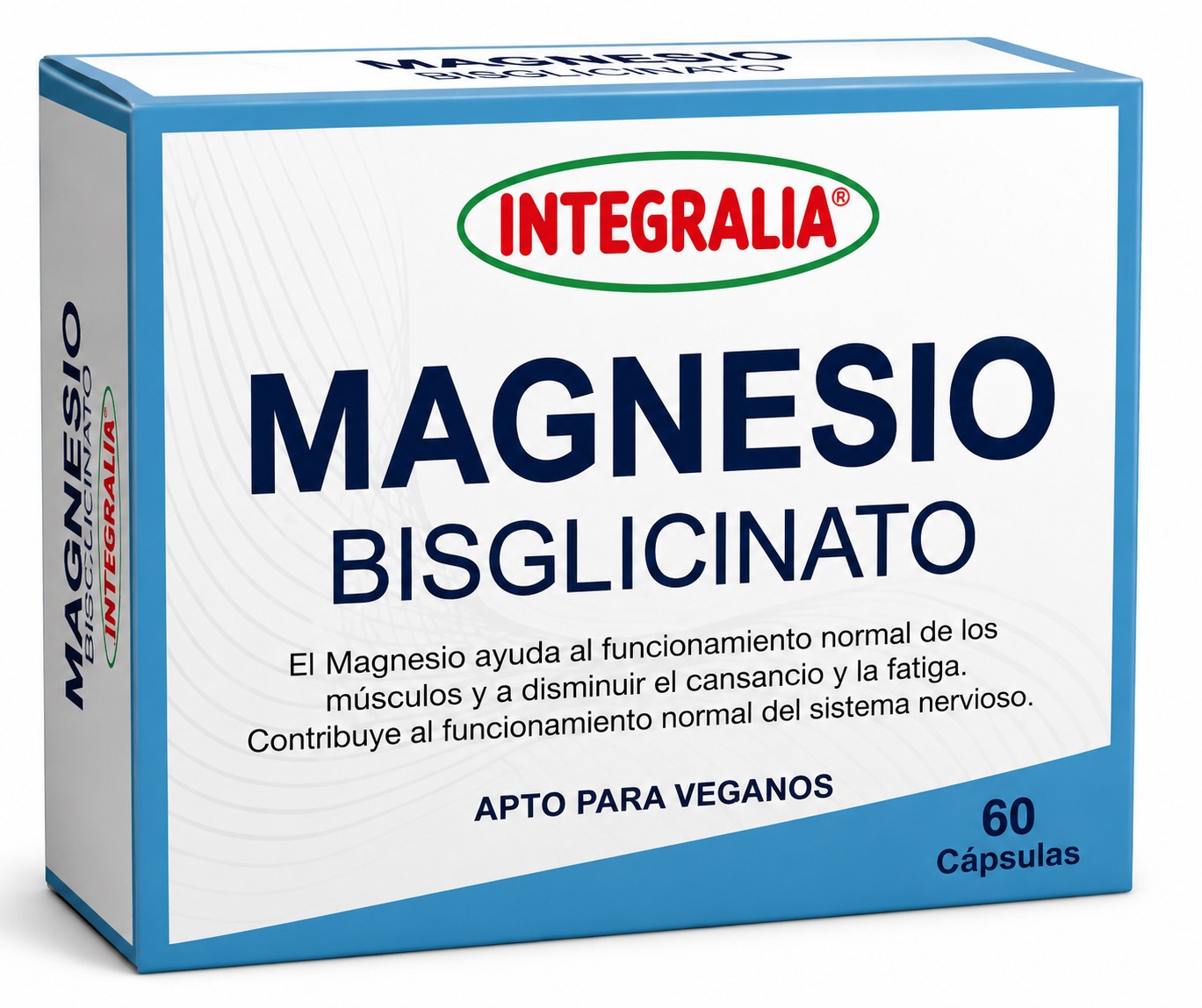 Magnesio Bisglicinato 60 cápsulas de Integralia Alta absorción y bienestar Magnesio Bisglicinato 60 cápsulas de Integralia Alta absorción y bienestar