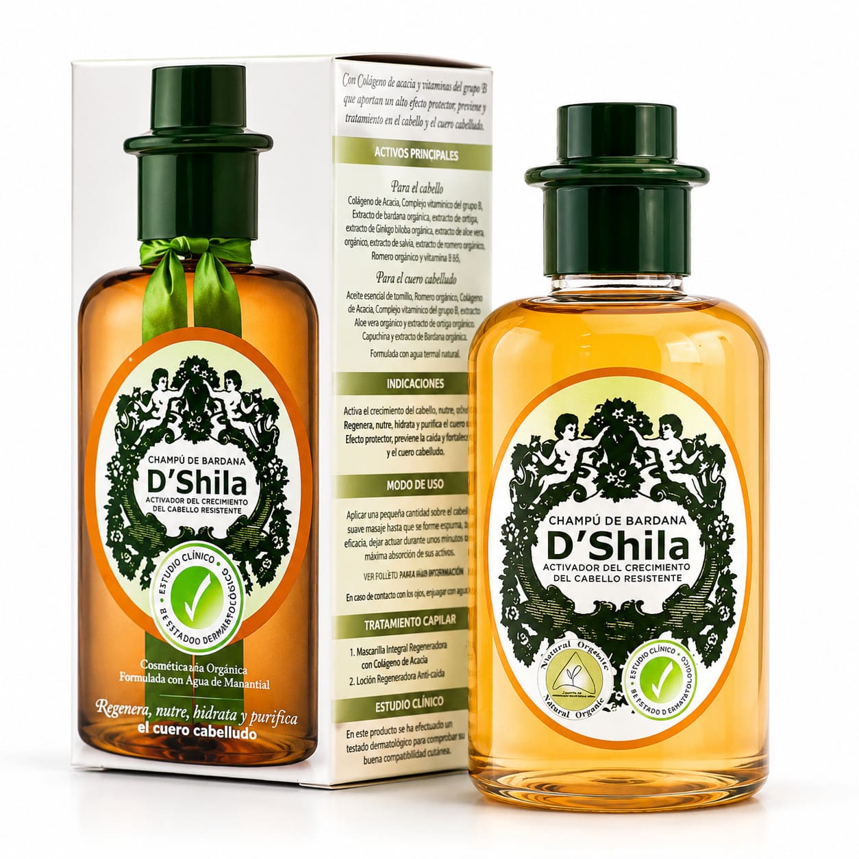Champú Protector Proteico de Bardana D'Shila
