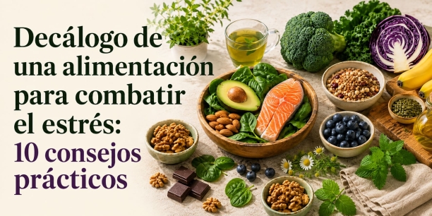 Dec&aacute;logo de una alimentaci&oacute;n para combatir el estr&eacute;s: 10 consejos pr&aacute;cticos