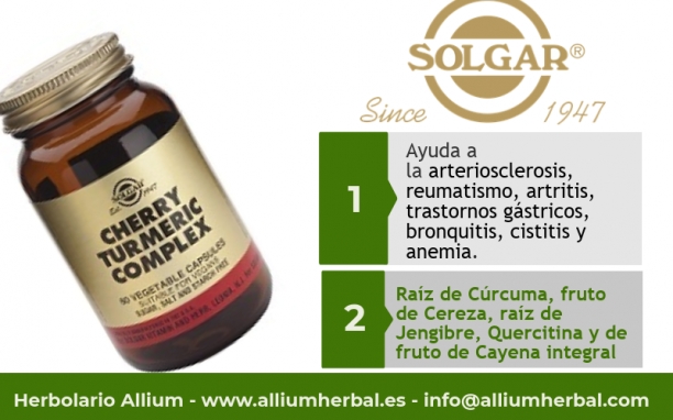 Cereza y C&uacute;rcuma Complex de Solgar