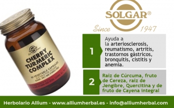 Cereza y C&uacute;rcuma Complex de Solgar