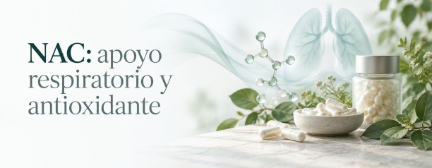 NAC: beneficios para las v&iacute;as respiratorias y antioxidante