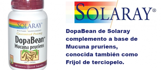 Dopabean (mucuna pruriens) de Solaray