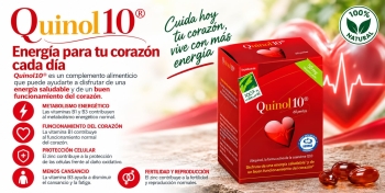 Quinol10 100 mg de 100% Natural: ubiquinol, vitaminas del grupo B y zinc