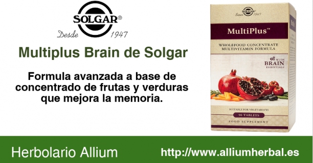 Multiplus Brain de Solgar, mejora tu memoria