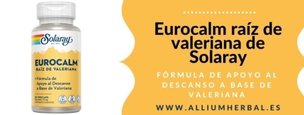 Eurocalm ra&iacute;z de valeriana 60 c&aacute;psulas de Solaray