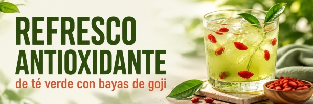 Refresco de t&eacute; verde con bayas de goji: receta f&aacute;cil y refrescante