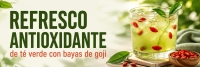 Refresco de t&eacute; verde con bayas de goji: receta f&aacute;cil y refrescante