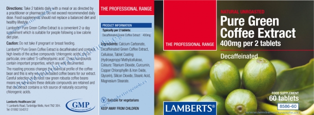 Caf&eacute; verde de Lamberts