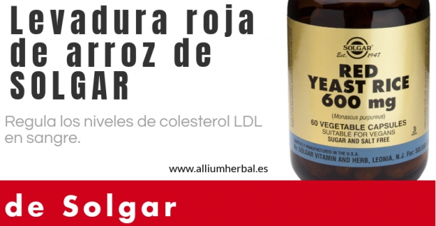 Levadura roja de arroz de Solgar