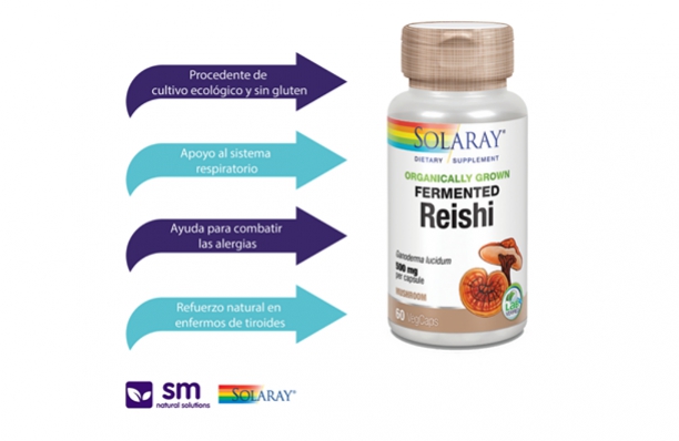 Hongo Reishi fermentado de Solaray