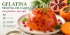Gelatina vegetal de caqui con granada y agar-agar