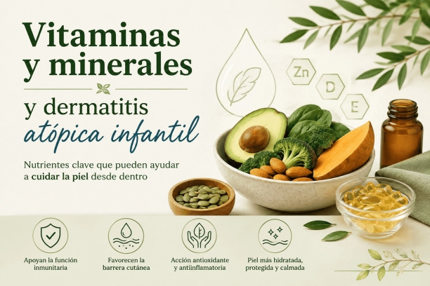 Vitaminas y minerales y dermatitis at&oacute;pica infantil