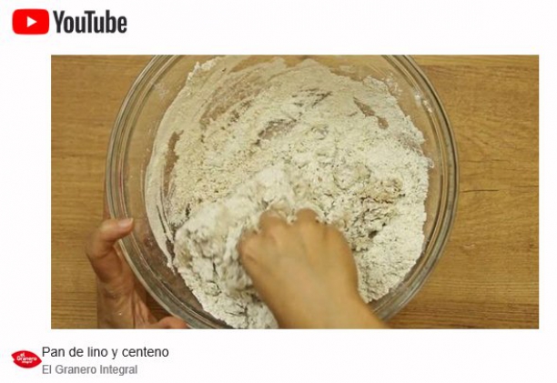 Videoreceta pan de lino y centeno