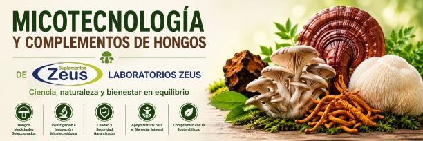 Micotecnolog&iacute;a y complementos de hongos de Laboratorios Zeus