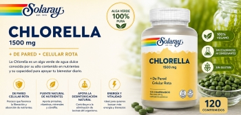 Solaray Chlorella 1500 mg: propiedades, composici&oacute;n y c&oacute;mo tomarla