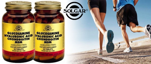 Glucosamina y &aacute;cido hialur&oacute;nico condroitina MSM de Solgar