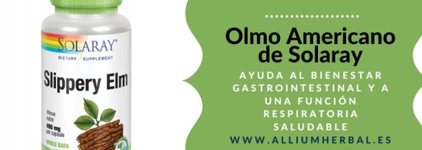 Slippery elm bark (olmo) 400 mg 100 capsulas de Solaray
