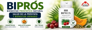 Bipros de Intersa para el bienestar prost&aacute;tico y urinario